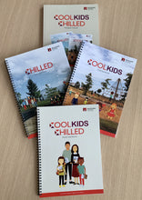 photo of four Cool Kids books; Therapist manual, Child, Teen and Parent workbooks